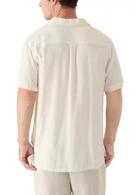 Men's Camp Collar Woven Shirt