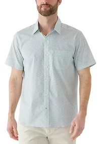 Men's Short Sleeve Geometric Shirt
