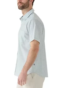 Men's Short Sleeve Geometric Shirt