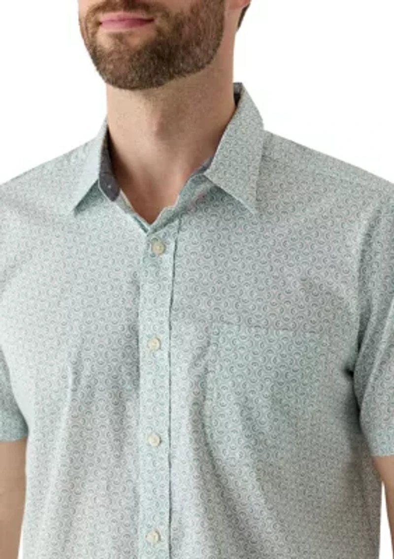 Men's Short Sleeve Geometric Shirt