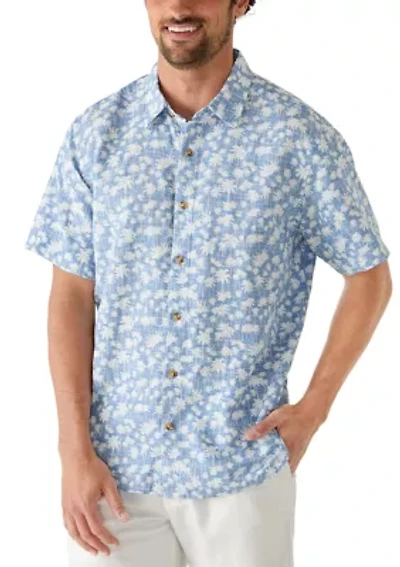 Men's Palm Print Short Sleeve Shirt