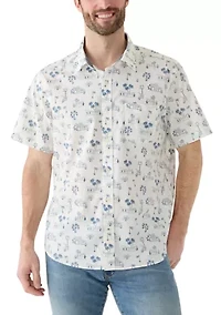 Men's Print Button Down Shirt