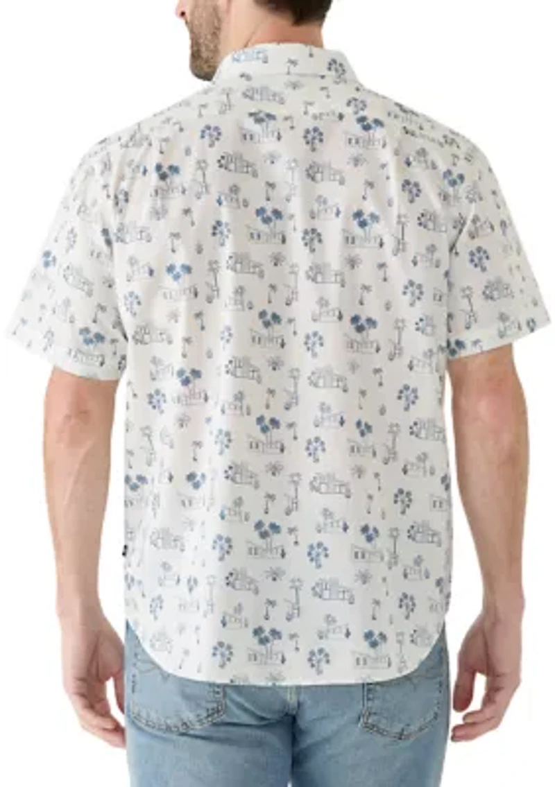 Men's Print Button Down Shirt