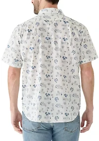Men's Print Button Down Shirt