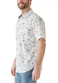 Men's Print Button Down Shirt