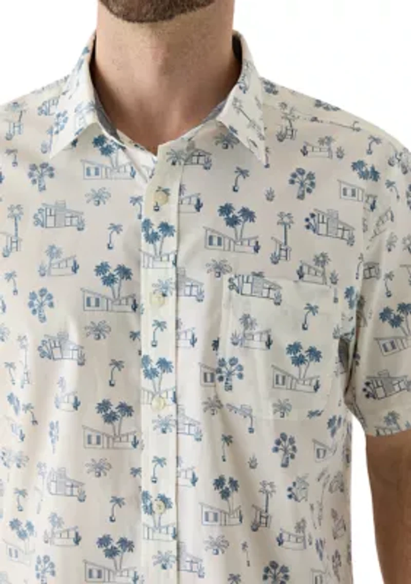 Men's Print Button Down Shirt