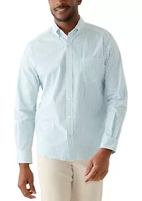 Men's Long Sleeve Striped Dress Shirt