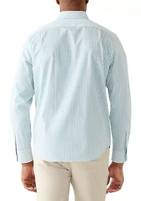 Men's Long Sleeve Striped Dress Shirt