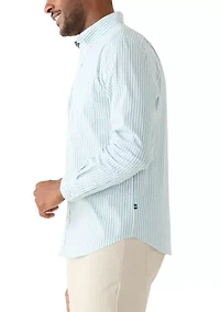 Men's Long Sleeve Striped Dress Shirt