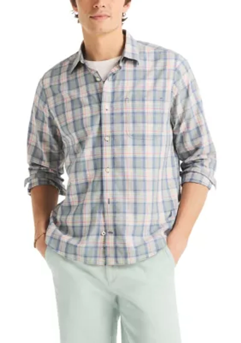 Men's Long Sleeve Plaid Shirt
