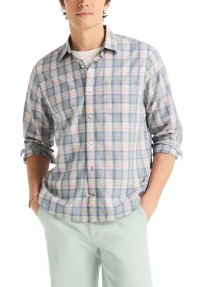Men's Long Sleeve Plaid Shirt