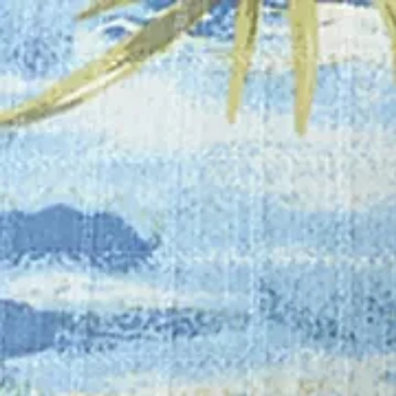 Men's Short Sleeve Tropical Print Shirt