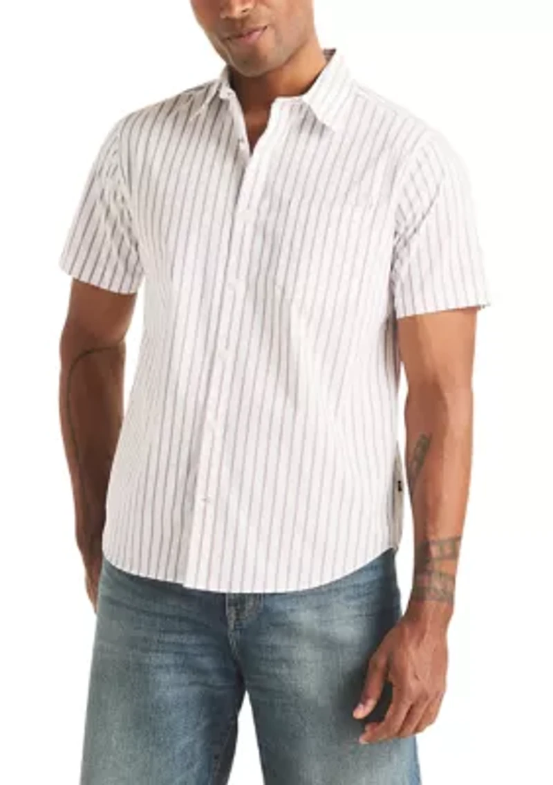 Men's Striped Button Down Shirt