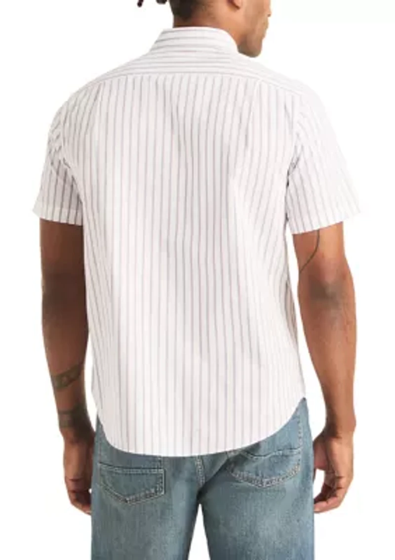 Men's Striped Button Down Shirt