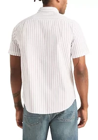 Men's Striped Button Down Shirt