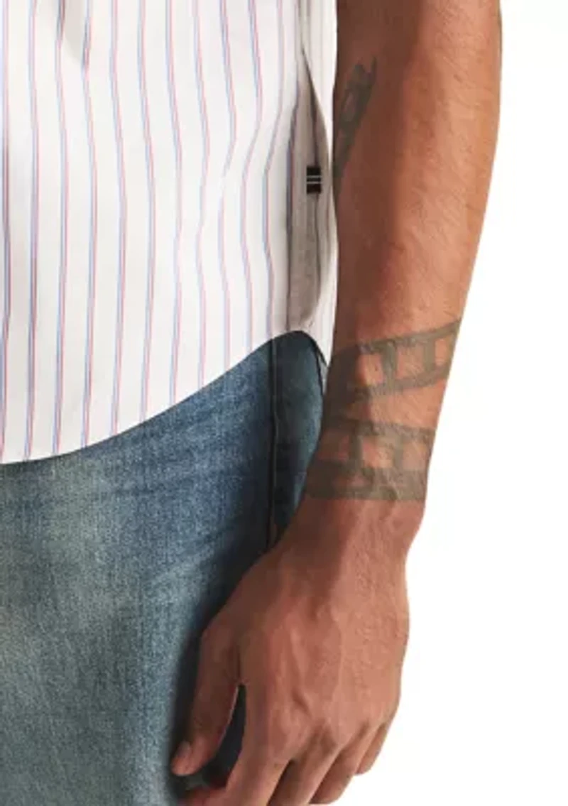 Men's Striped Button Down Shirt