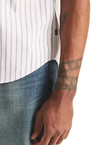 Men's Striped Button Down Shirt