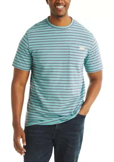 Big & Tall Striped Crew Neck T-Shirt