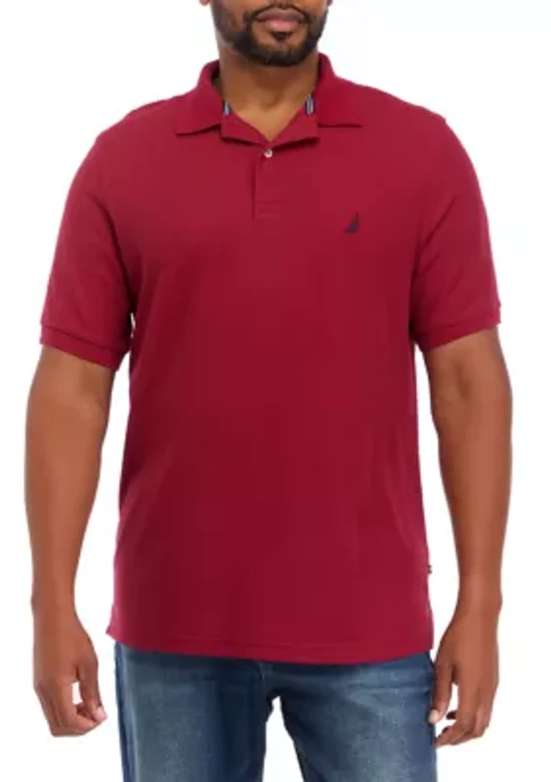 Big & Tall Short Sleeve Classic Fit Deck Polo Shirt