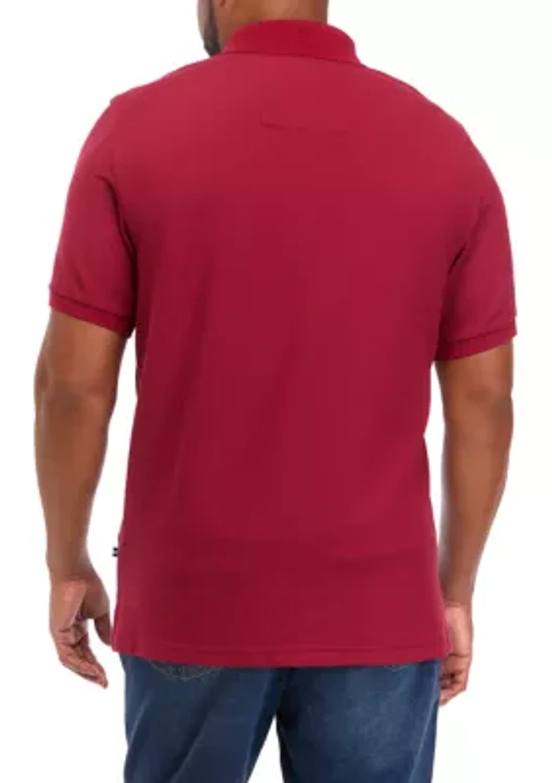 Big & Tall Short Sleeve Classic Fit Deck Polo Shirt