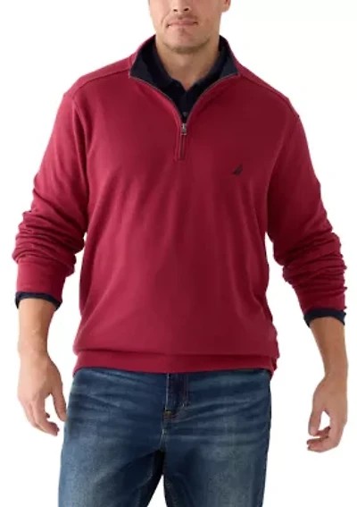 Big & Tall Quarter-Zip Fleece Sweatshirt