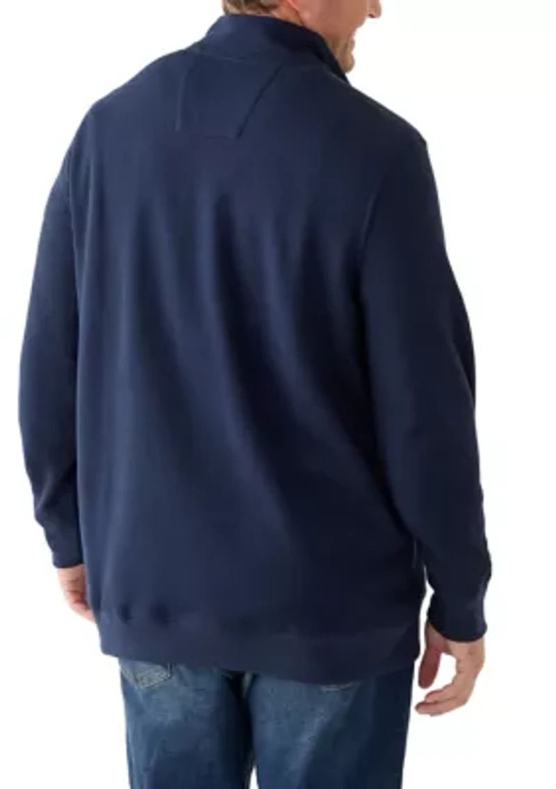 Big & Tall Quarter-Zip Fleece Sweatshirt