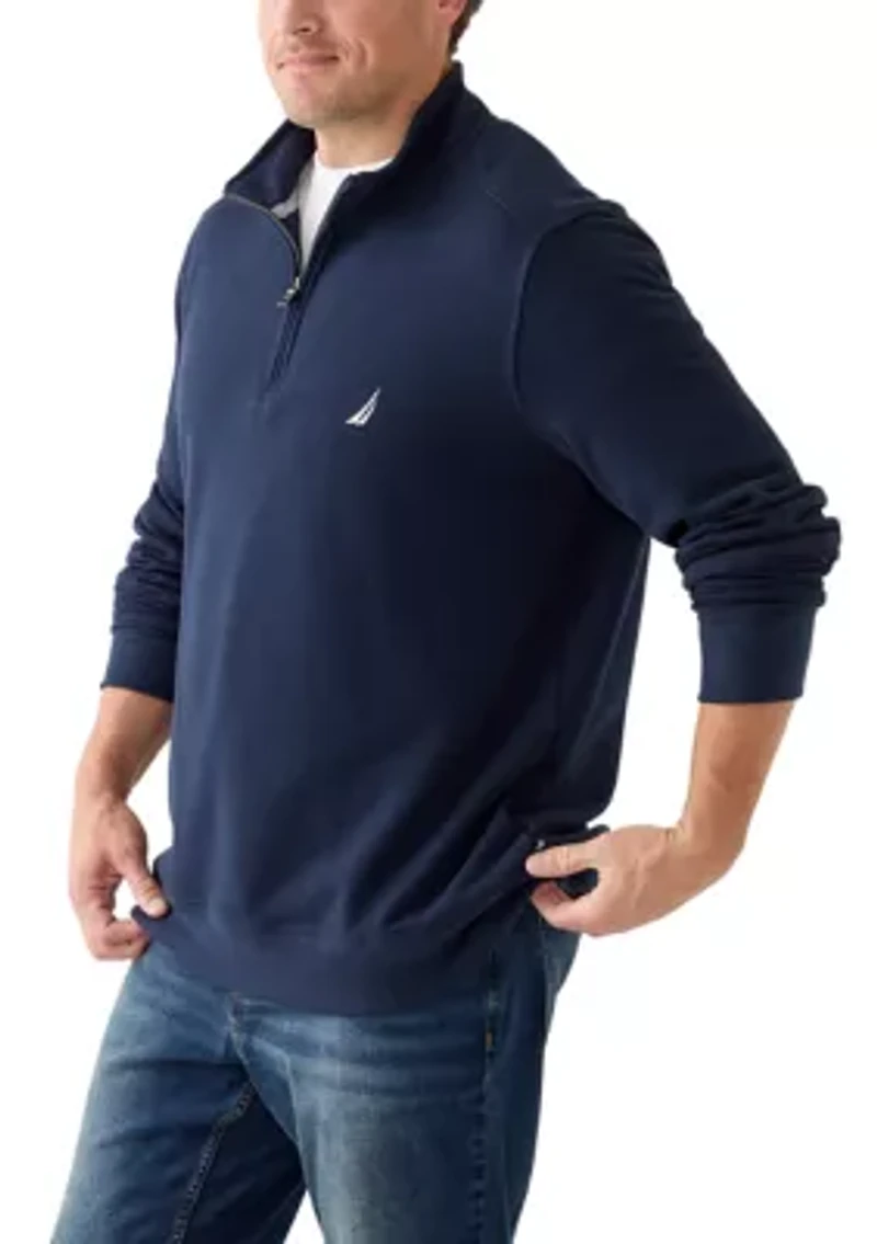 Big & Tall Quarter-Zip Fleece Sweatshirt