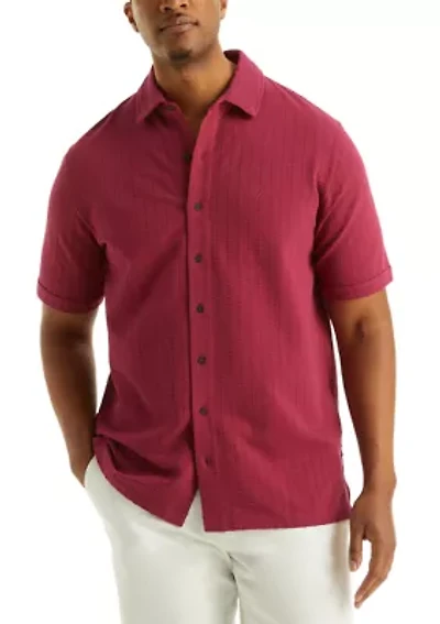 Big & Tall Classic Fit Seersucker Polo Shirt