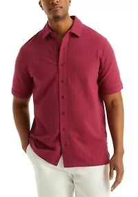 Big & Tall Classic Fit Seersucker Polo Shirt