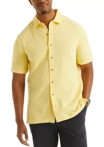 Big & Tall Classic Fit Seersucker Polo Shirt