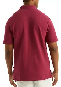 Big & Tall Classic Fit Seersucker Polo Shirt