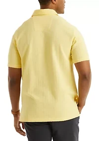 Big & Tall Classic Fit Seersucker Polo Shirt