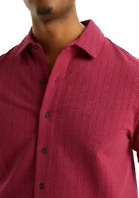 Big & Tall Classic Fit Seersucker Polo Shirt
