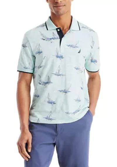 Big & Tall Classic Fit Printed Polo Shirt
