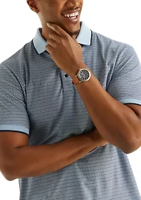Big & Tall Classic Fit Printed Golf Polo Shirt