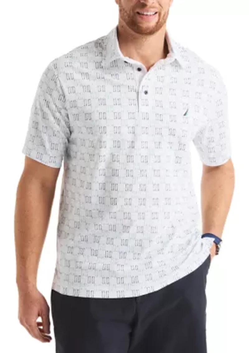 Big & Tall Classic Fit Printed Golf Polo Shirt