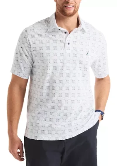 Big & Tall Classic Fit Printed Golf Polo Shirt