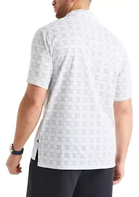 Big & Tall Classic Fit Printed Golf Polo Shirt