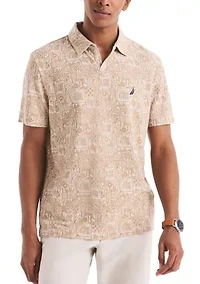 Big & Tall Printed Classic Fit Polo