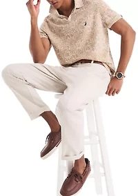 Big & Tall Printed Classic Fit Polo