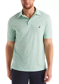 Big & Tall Beach Boys x Nautica Short Sleeve Performance Stripe Polo Shirt