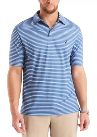 Big & Tall Beach Boys x Nautica Short Sleeve Performance Stripe Polo Shirt