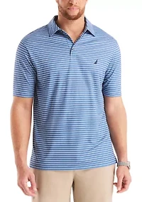 Big & Tall Beach Boys x Nautica Short Sleeve Performance Stripe Polo Shirt