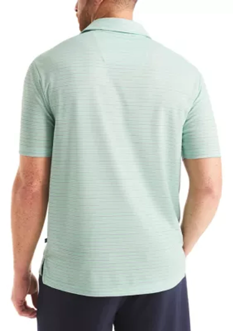 Big & Tall Beach Boys x Nautica Short Sleeve Performance Stripe Polo Shirt