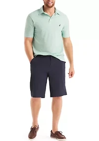 Big & Tall Beach Boys x Nautica Short Sleeve Performance Stripe Polo Shirt