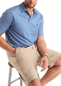 Big & Tall Beach Boys x Nautica Short Sleeve Performance Stripe Polo Shirt