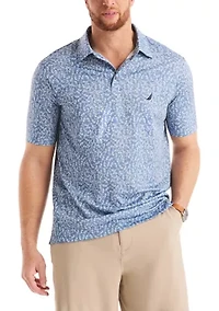 Big & Tall Printed Classic Fit Golf Polo Shirt