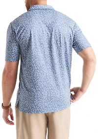 Big & Tall Printed Classic Fit Golf Polo Shirt