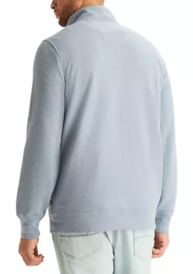 Big & Tall Pique Fleece 1/4 Zip Sweatshirt