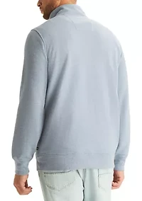 Big & Tall Pique Fleece 1/4 Zip Sweatshirt